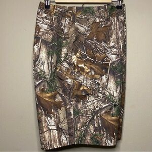 Realtree Camouflage Cargo Shorts XL Fishing Hiking Lightweight Mesh Pockets